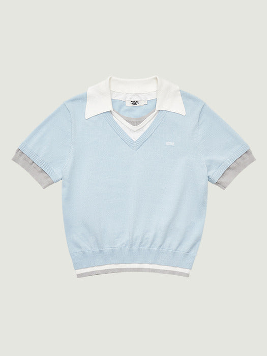Grove 26Ss Petra Collar Knit (Light Blue)
