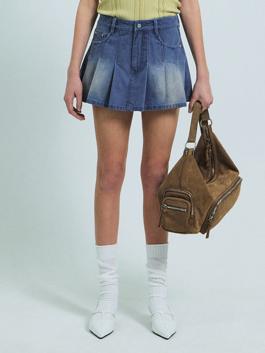 Grove 26Ss Tasha Denim Skirt Pants (Blue)