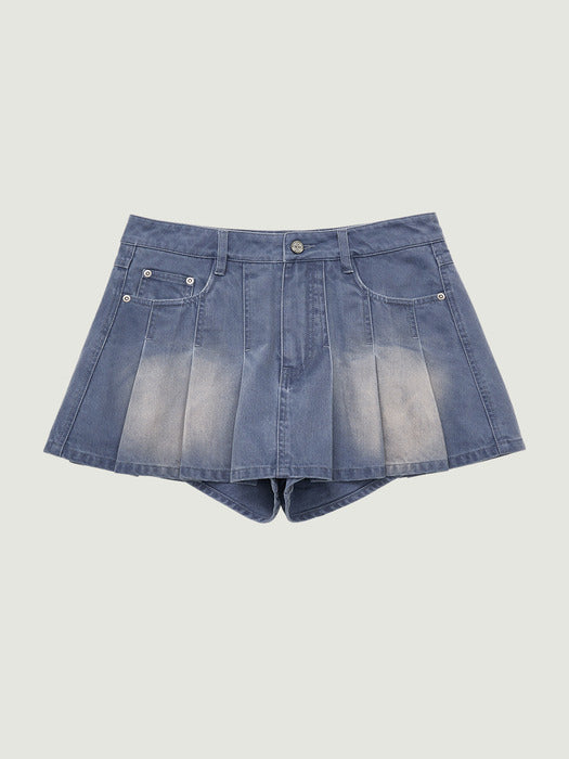 Grove 26Ss Tasha Denim Skirt Pants (Blue)