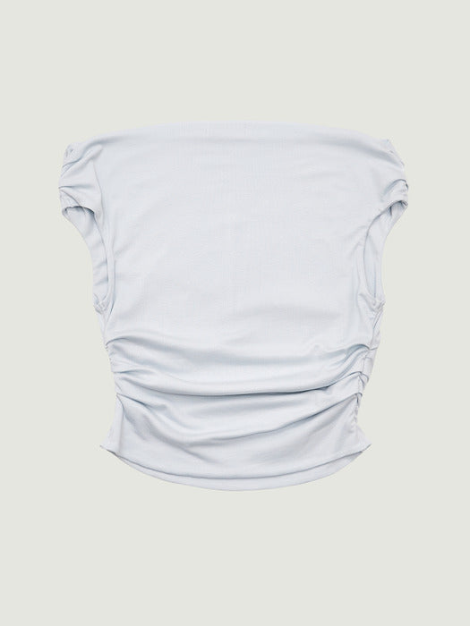 Grove 26Ss Cloud Off-Shoulder T-Shirt (Light Blue)