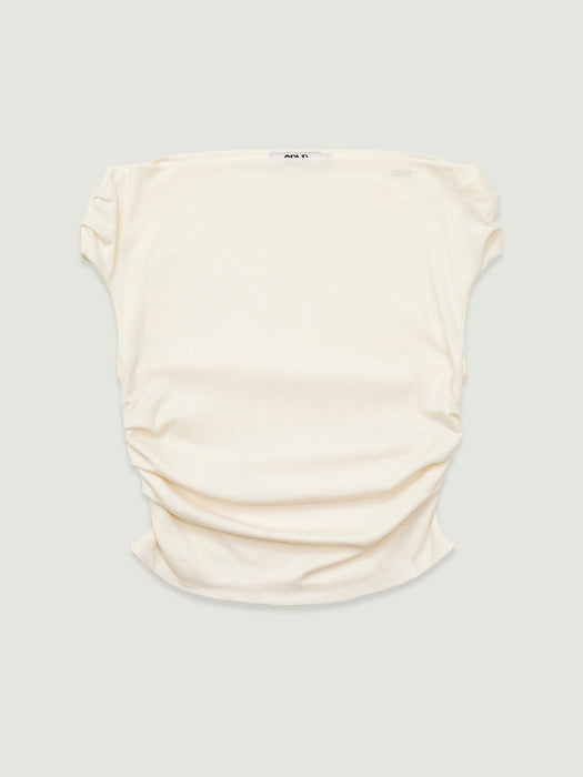 Grove 26Ss Cloud Off-Shoulder T-Shirt (Ivory)