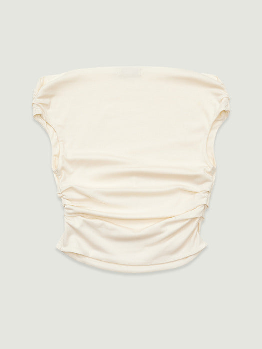 Grove 26Ss Cloud Off-Shoulder T-Shirt (Ivory)