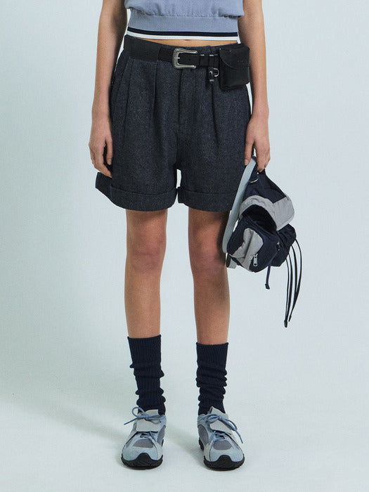 [grove] 26Ss Lauren Shorts (Dark Blue)