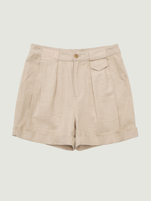 Grove 26Ss Lauren Shorts (Beige)