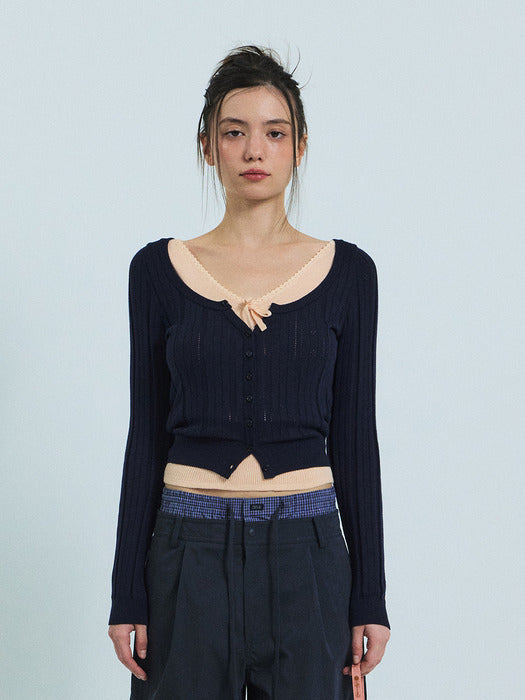 Grove 26Ss Nadine Cardigan (Navy)