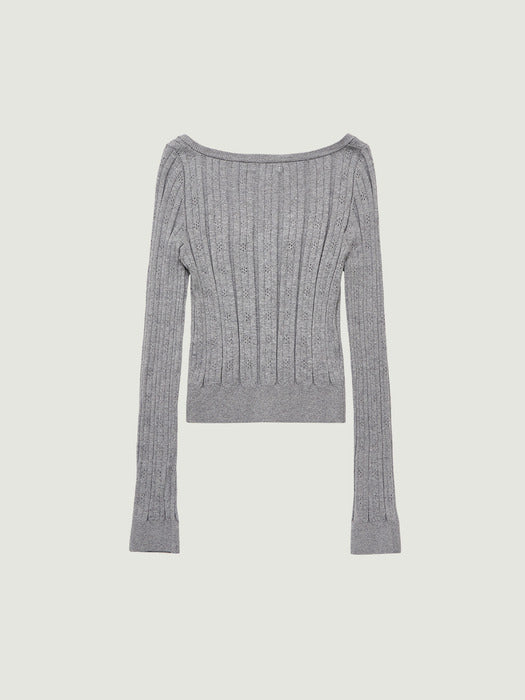 Grove 26Ss Nadine Cardigan (Gray)