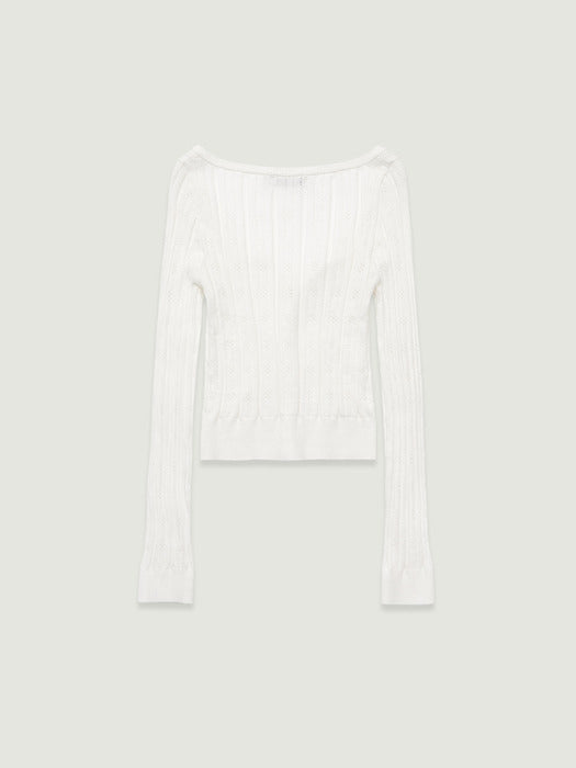 Grove 26Ss Nadine Cardigan (White)