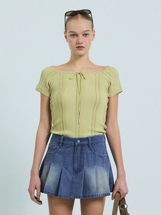 Grove 26Ss Bowen H/S Knit (Beige)