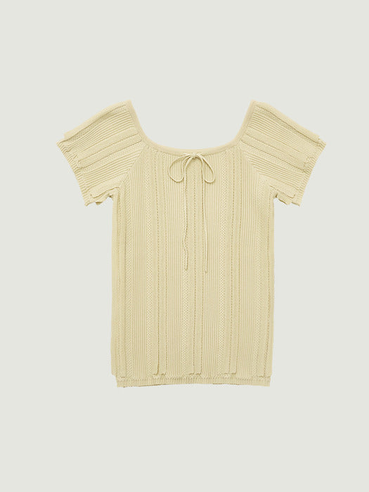 Grove 26Ss Bowen H/S Knit (Beige)
