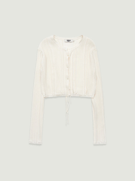 [grove] 26Ss Bowen Cardigan (Ivory)