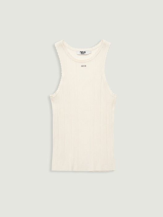 Grove 26Ss Petal Sleeveless Knit (Beige)