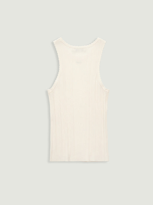 Grove 26Ss Petal Sleeveless Knit (Beige)
