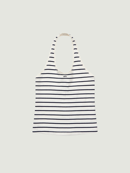 Grove 26Ss Sera Stripe Halter Top (White)