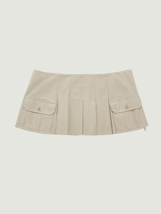 Grove 26Ss Manon Layered Skirt (Beige)
