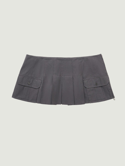 Grove 26Ss Manon Layered Skirt (Charcoal)