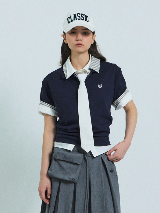 Grove 26Ss Manon Tie Shirt (White)
