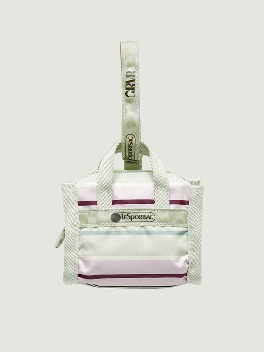 Grove 26Ss [GROVE X LESPORTSAC] Grvr Stripe Charm (Mint)