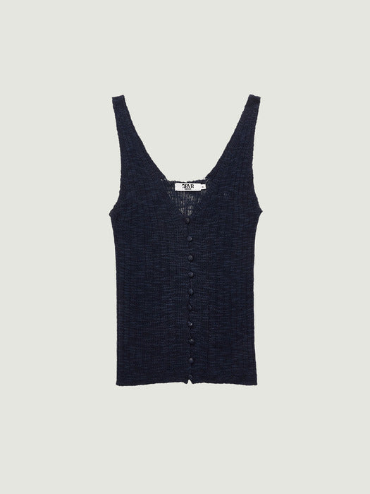 Grove 26Ss Gaby Knit Sleeveless (Navy)