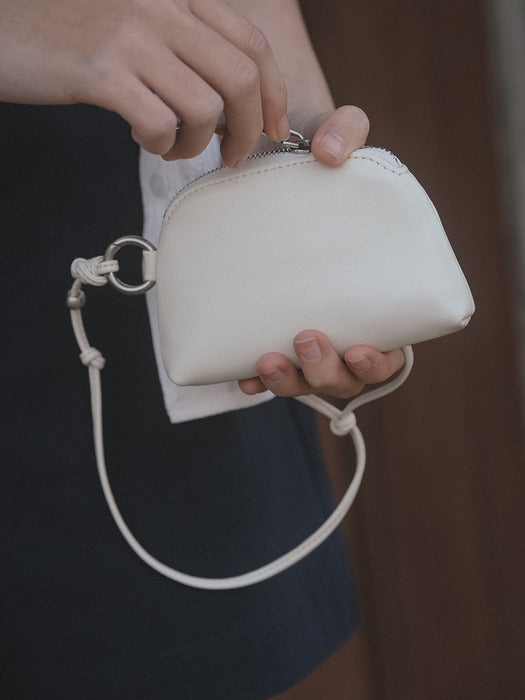 Tillidie Strap mini wallet Ivory