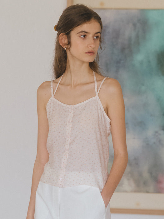 Tillidie Floral halter neck blouse Pink