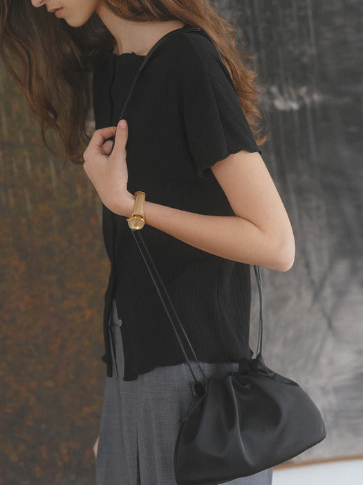 Tillidie Shirring strap bag Black
