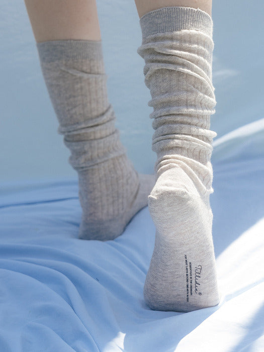 Tillidie Sheer long rib socks