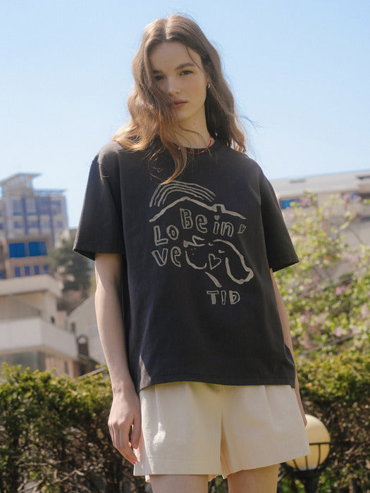 Tillidie Sweet home t-shirt Charcoal