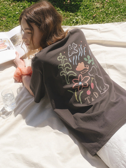 Tillidie All love here t-shirt Charcoal