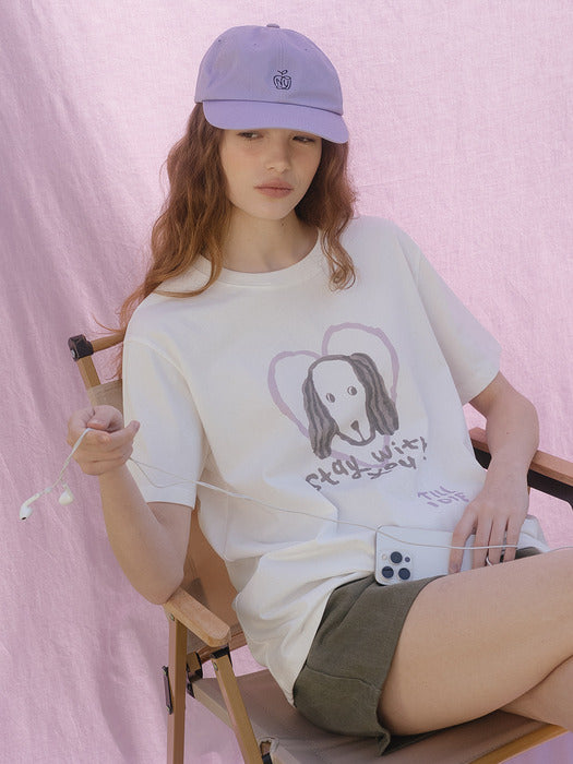 Tillidie Love for my dog t-shirt Ivory