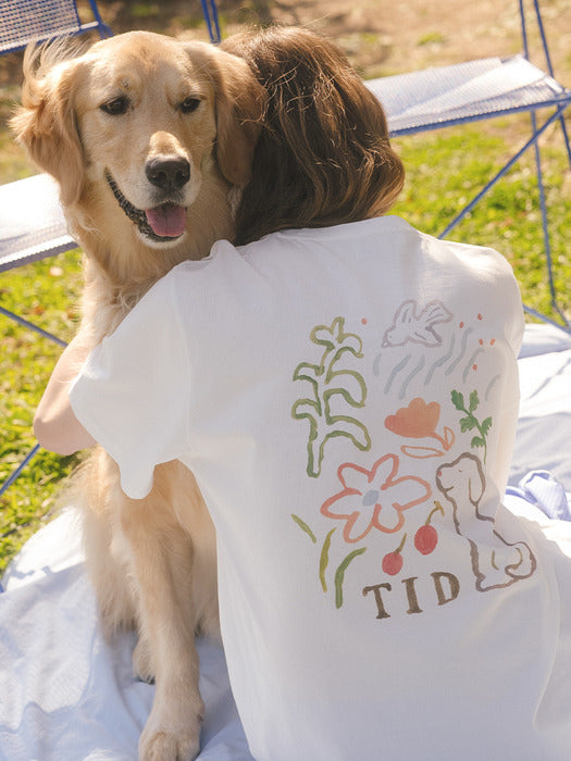 Tillidie All love here t-shirt Ivory