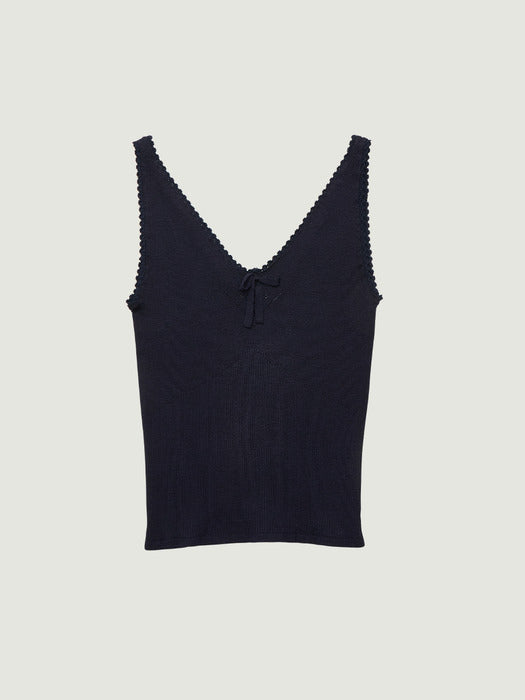 Grove 26Ss Amy Knit Sleeveless (Navy)
