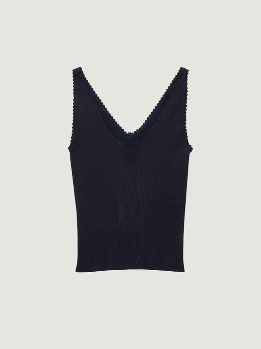 Grove 26Ss Amy Knit Sleeveless (Navy)