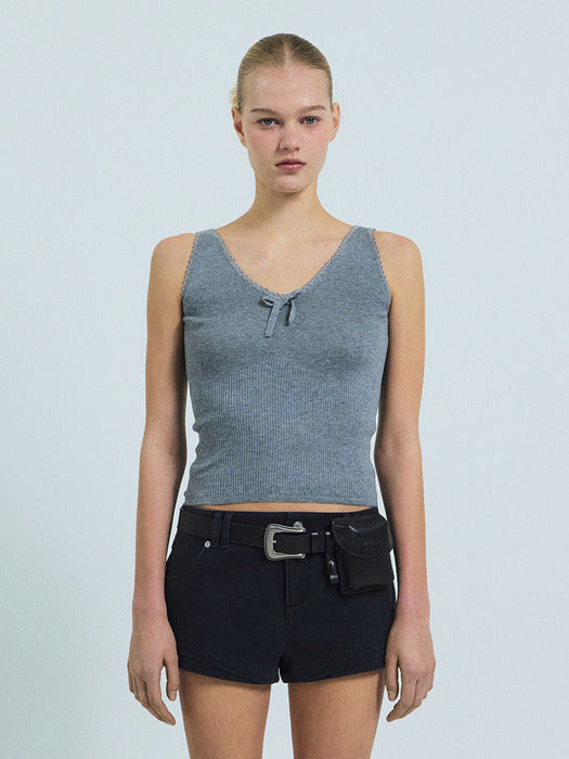 Grove 26Ss Amy Knit Sleeveless (Gray)