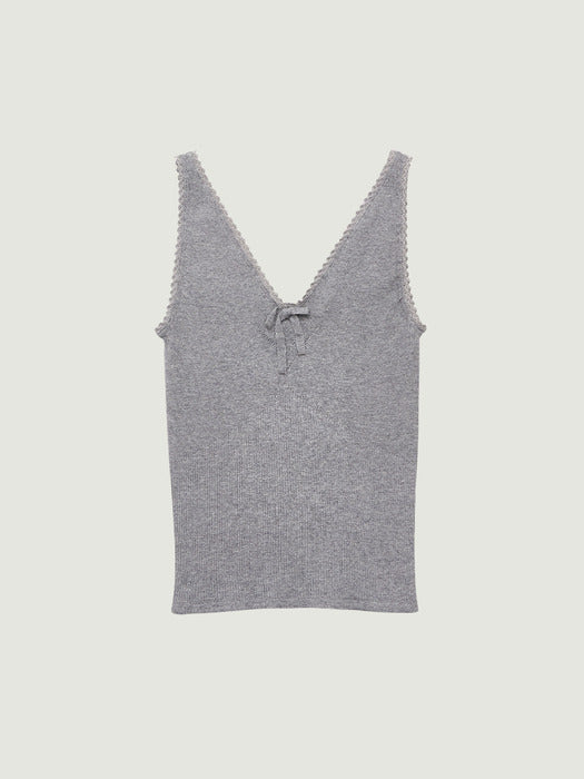 Grove 26Ss Amy Knit Sleeveless (Gray)
