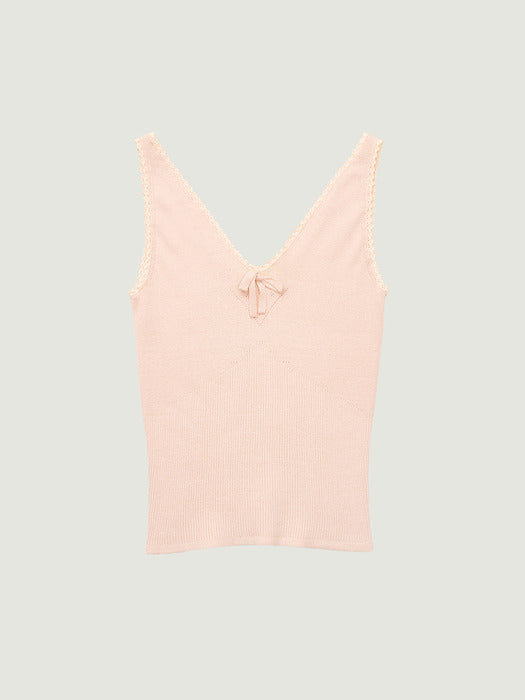 Grove 26Ss Amy Knit Sleeveless (Pink)