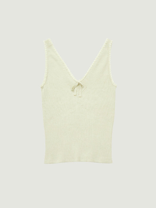 Grove 26Ss Amy Knit Sleeveless (Light Green)