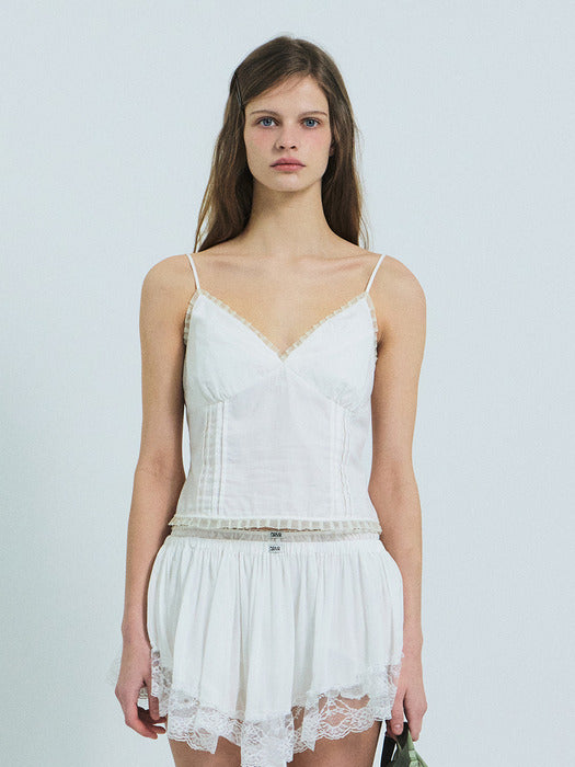 Grove 26Ss Fenna Sleeveless Blouse (White)