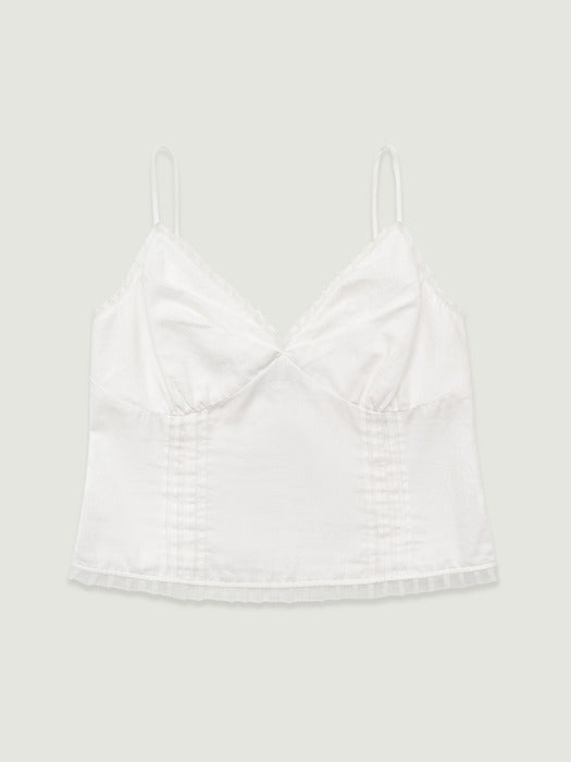 Grove 26Ss Fenna Sleeveless Blouse (White)
