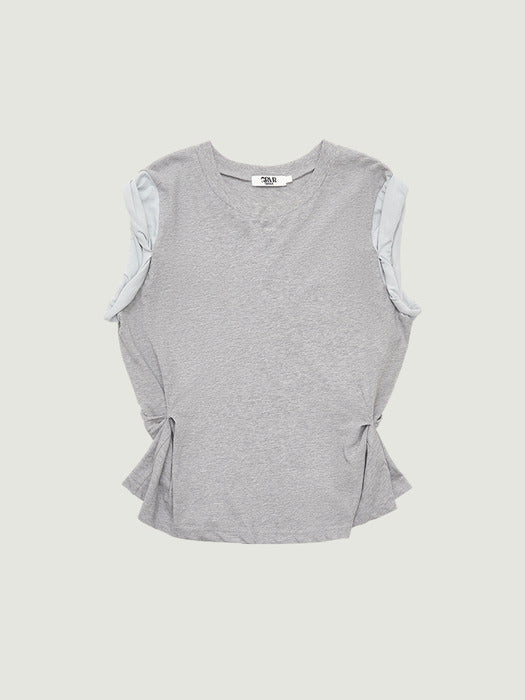 [grove] 26Ss Delta Sleeveless (Melange Gray)
