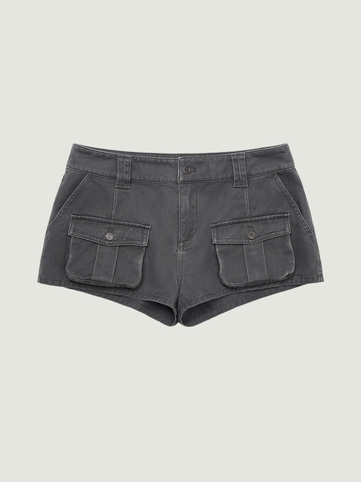 Grove 26Ss Oliver Cargo Shorts (Charcoal)