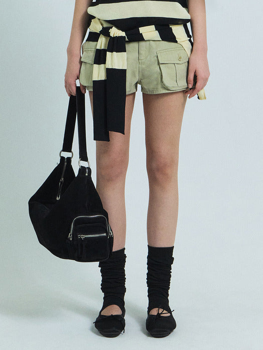 Grove 26Ss Oliver Cargo Shorts (Beige)