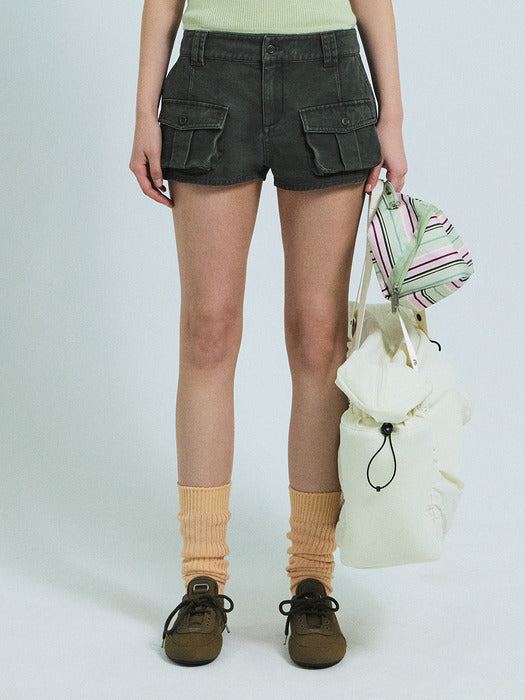 Grove 26Ss Oliver Cargo Shorts (Khaki)