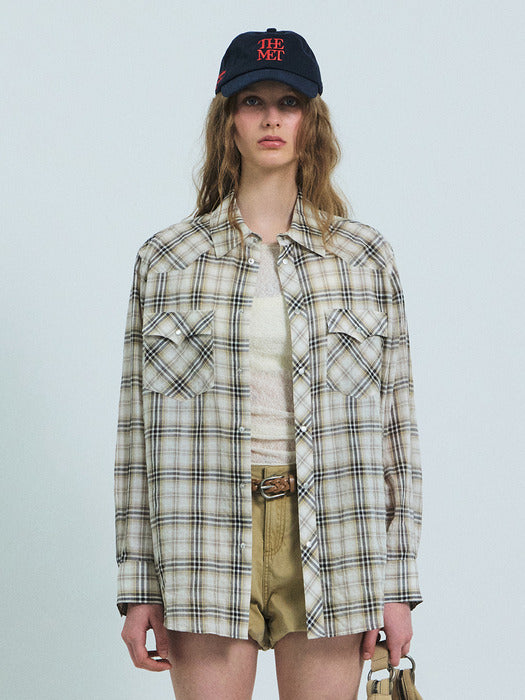 Grove 26Ss Briar Check Shirt (Brown)
