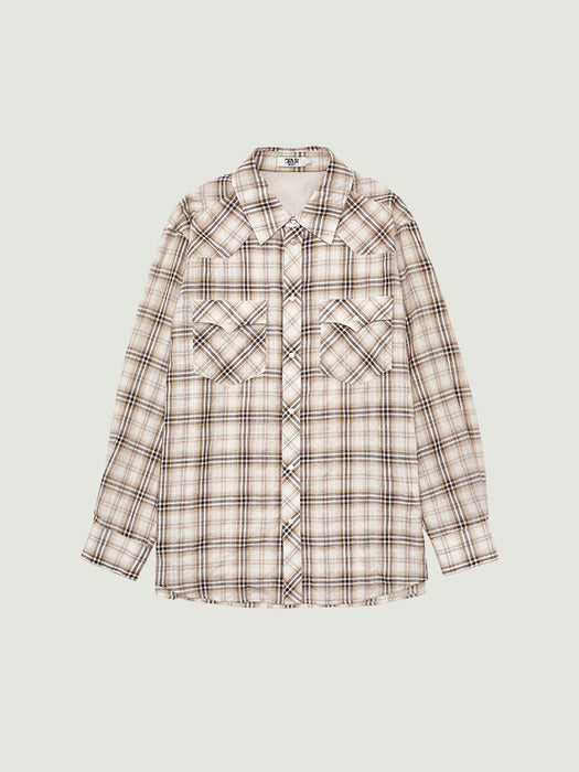 Grove 26Ss Briar Check Shirt (Brown)