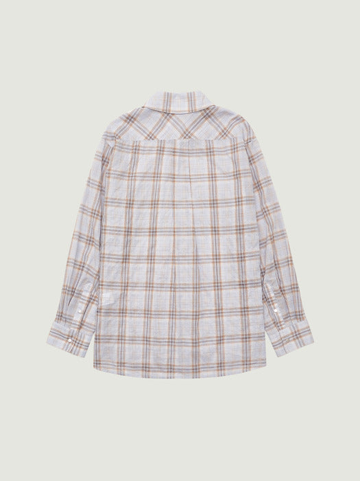 Grove 26Ss Briar Check Shirt (Light Blue)