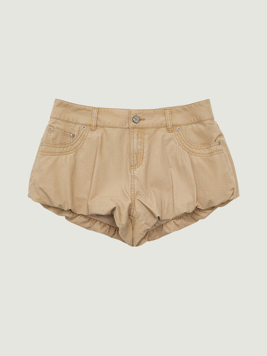 Grove 26Ss Tori Balloon Shorts (Beige)