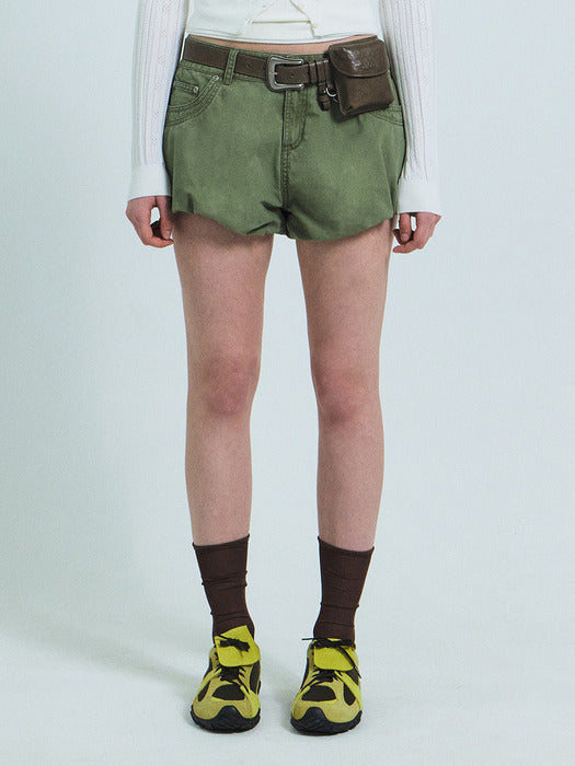 Grove 26Ss Tori Balloon Shorts (Khaki)
