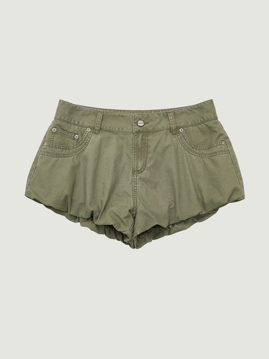 Grove 26Ss Tori Balloon Shorts (Khaki)