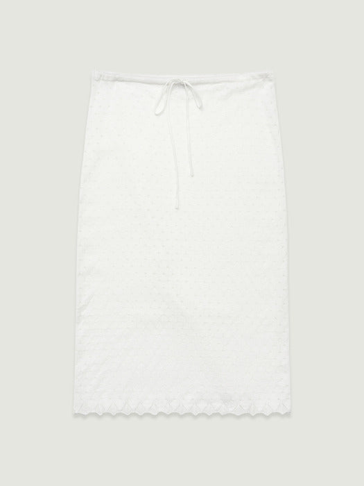 Grove 26Ss Melody Midi Skirt (White)