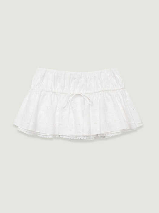 Grove 26Ss Bless Flare Skirt (White)